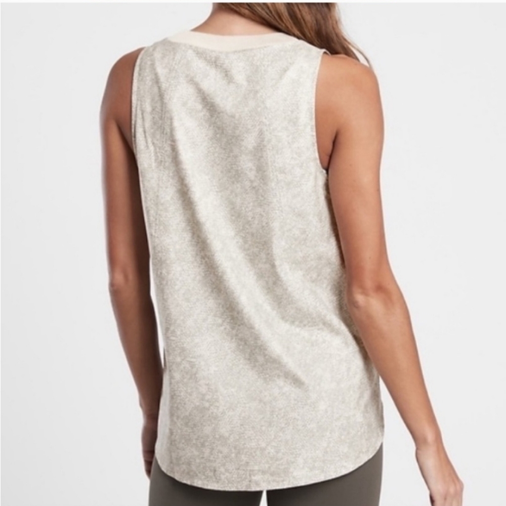 Athleta Zephyr Print High Neck Tank Top - XL - Picture 2 of 10